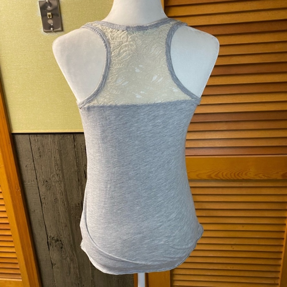 Light Gray Embellished Women's Tank Top - Picture 3 of 9